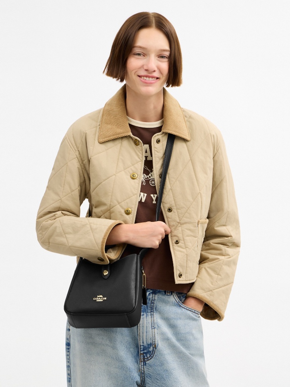 Coach Hadley Mini Crossbody Bag, black